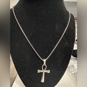 2 FOR $15 BUNDLE 🎁Titanium Steel Ankh(Cross of Life) Pendant  for Men and Women
